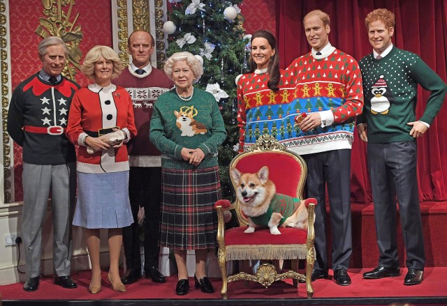 Brit királyi család viaszmása