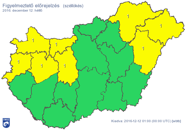 Szél figyelmeztetés