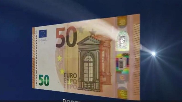 Das passiert, wenn Sie den neuen 50-Euro-Schein ins Licht halten