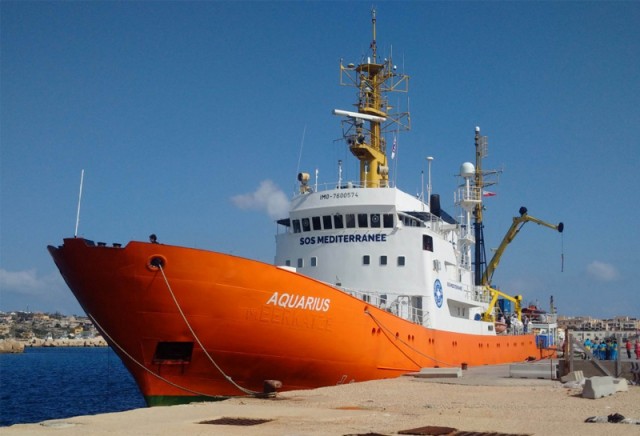 L'Aquarius, a SOS Méditerranée hajója