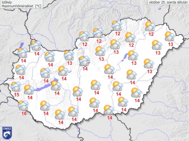Időjárás 2017. 10. 25.