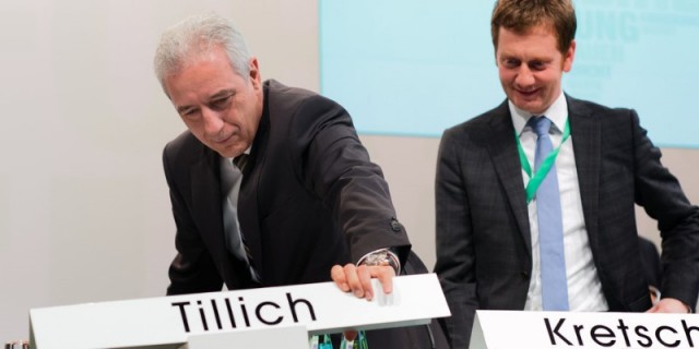 Stanislaw Tillich és Michael Kretschmer