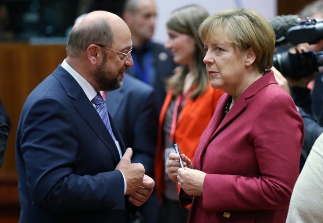 Angela Merkel és Martin Schulz