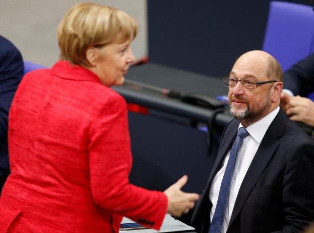 Angela Merkel és Martin Schulz
