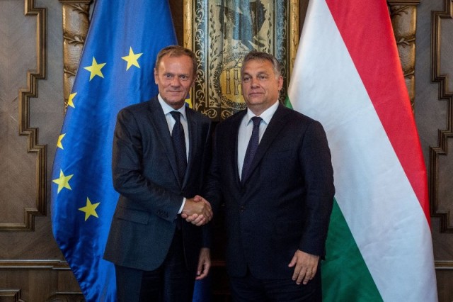 Orbán Viktor és Donald Tusk