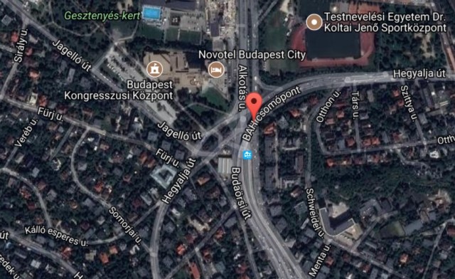 A baleset helyszíne