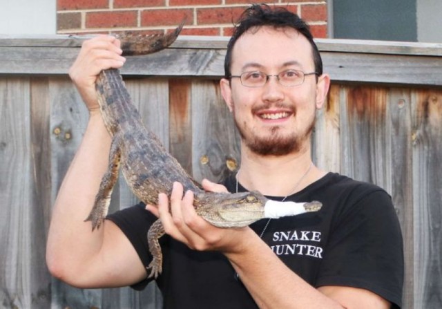 Elfogott krokodil