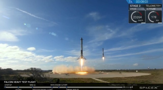 Sikeresen útjára bocsájtották Elon Musk Falcon Heavy rakétáját