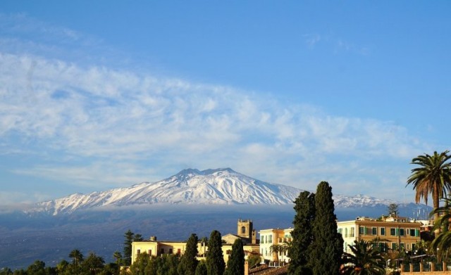 Etna, olaszország - 2018. március 25.