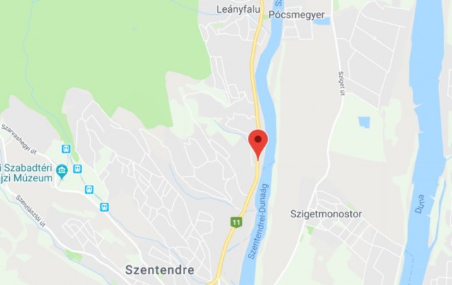 Baleset helyszíne