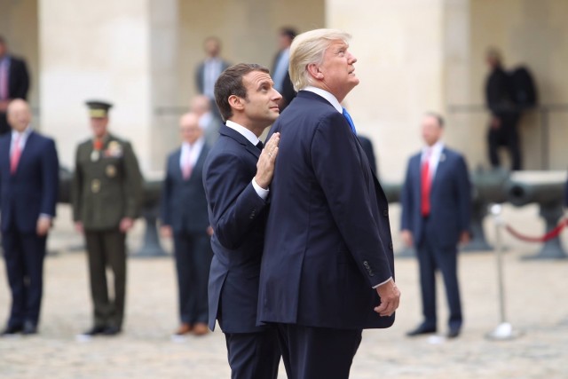 Emmanuel Macron és Donald Trump