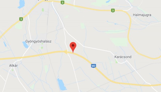 Baleset helyszíne