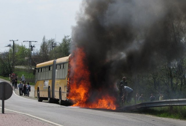 Kigyulladt autóbusz - 2018. május 5.