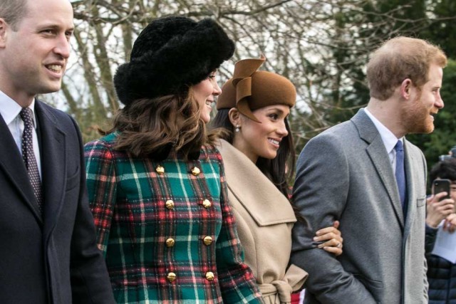 Kate Middleton, Vilmos herceg, Harry herceg és Meghan Markle