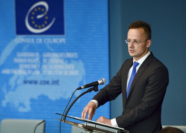 Szijjártó Péter Strasbourgban