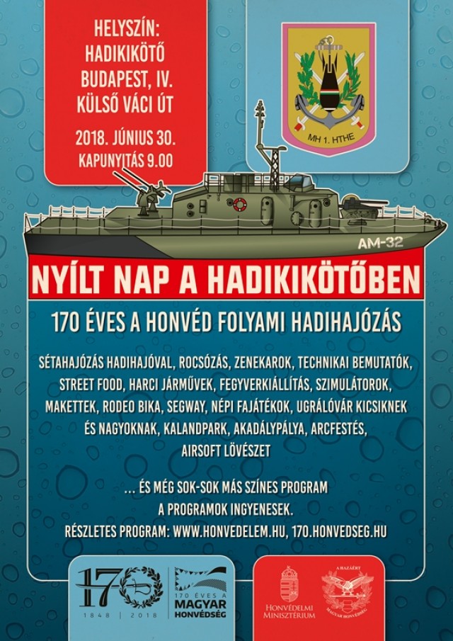 170 éves a Magyar Honvéd Folyami Hadihajózás