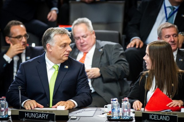 Orbán Viktor a NATO-csúcson