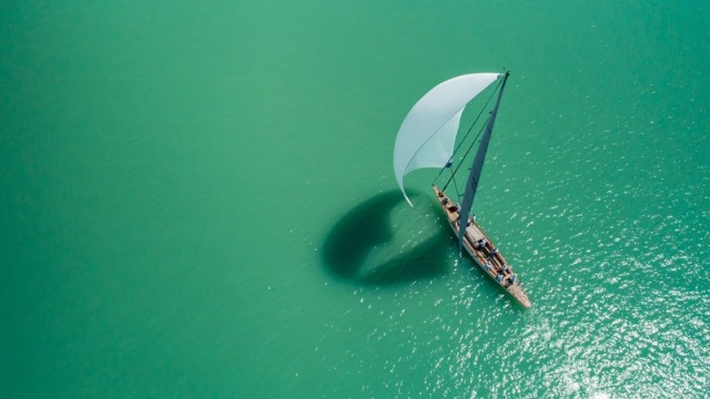 Kékszalag Erste Nagydíj tókerülő vitorlásversenyen a Balatonon 2018. július 26-án. MTI Fotó: Jánossy Gergely