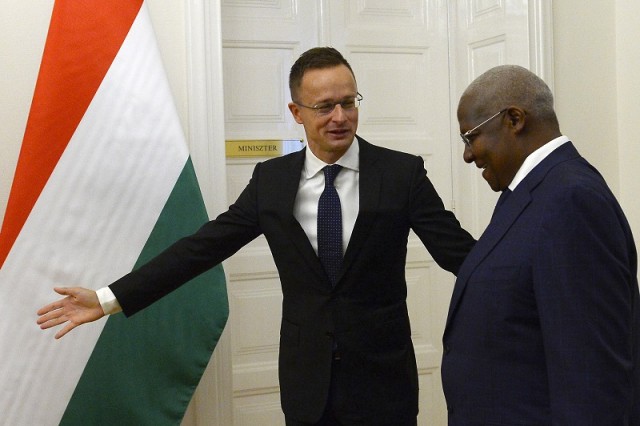 Szijjártó Péter és az ugandai külügyminiszter találkozója