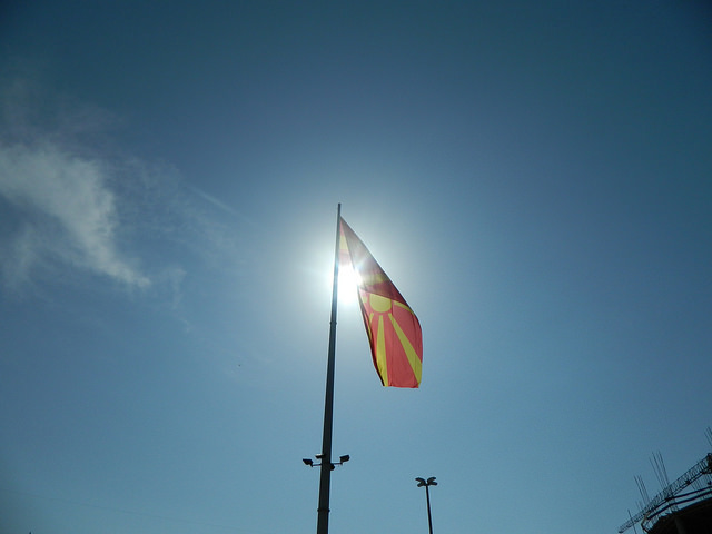 Macedón zászló
