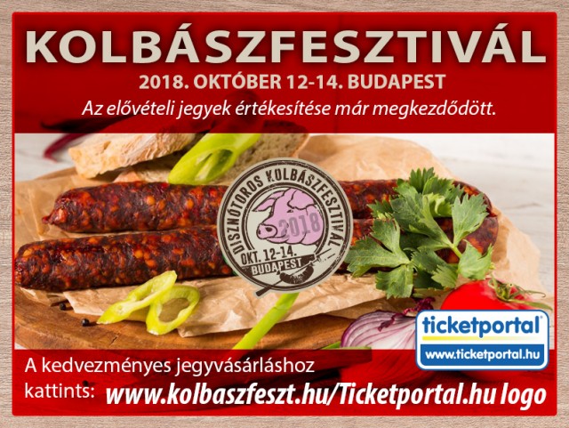 Disznótoros Kolbászfesztivál - 2018.10.12-14., Budapest, Magyar Vasúttörténeti Park