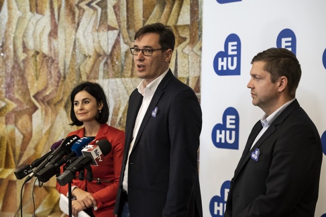 Az MSZP és a Párbeszéd közös sajtótájékoztatója