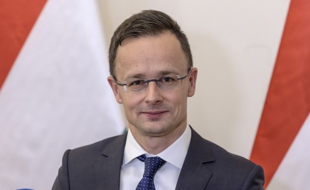 Szijjártó Péter sajtótájékoztatója