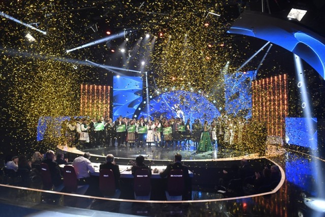 A Fölszállott a páva tehetségkutató műsor A Döntők Döntője fináléja a Duna Televízióban 2018. december 21-én. MTI/Máthé Zoltán