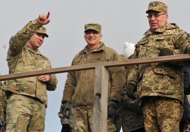 Ukrán parancsnoki látogatás a katonáknál - 2018. december 26.