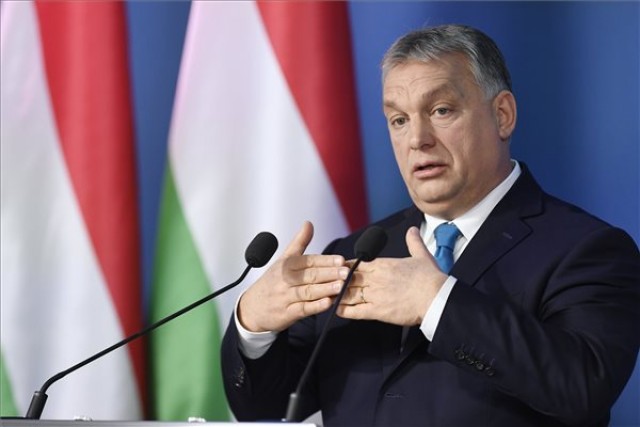 Orbán Viktor a Kormányinfó sajtótájékoztatón