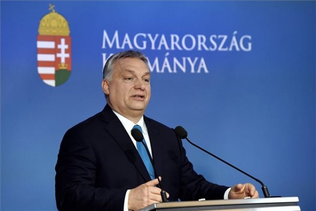 Orbán Viktor a Kormányinfó sajtótájékoztatón