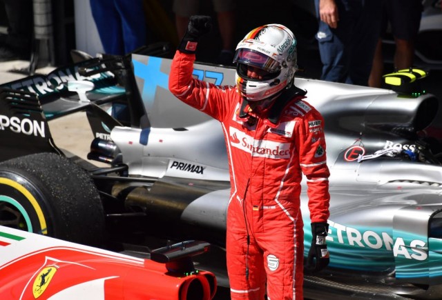 Sebastian Vettel, a Ferrari német pilótája