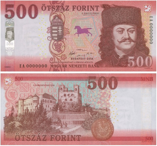 Megújulnak az 500 forintos bankjegyek 2018. 07. 03.